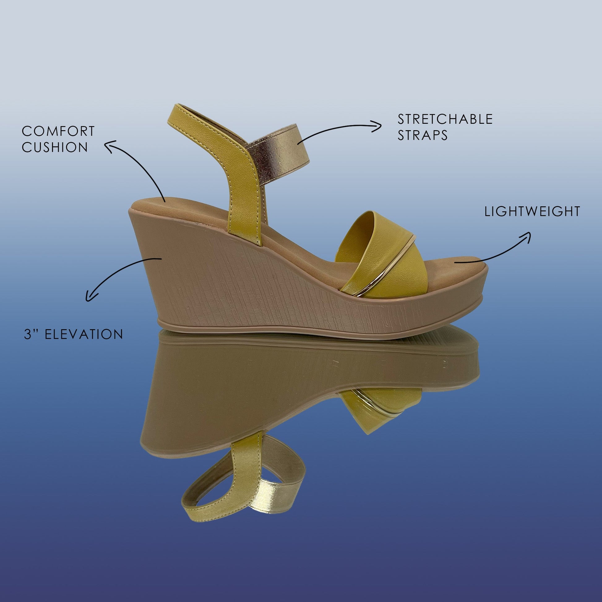 Mustard hues wedges - GlobalStep - Wedges