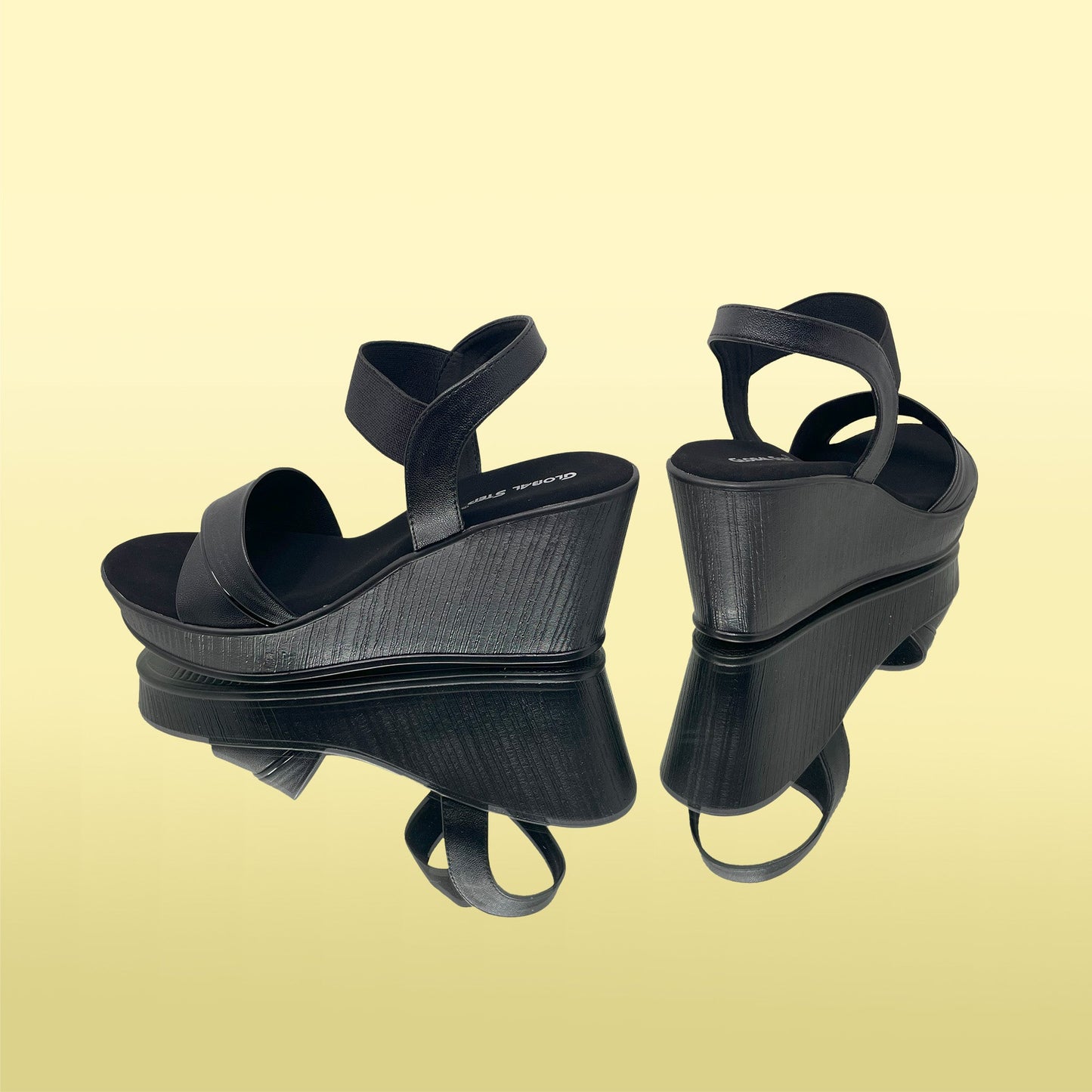 Noir Chic wedge heels - Global Step - Wedges