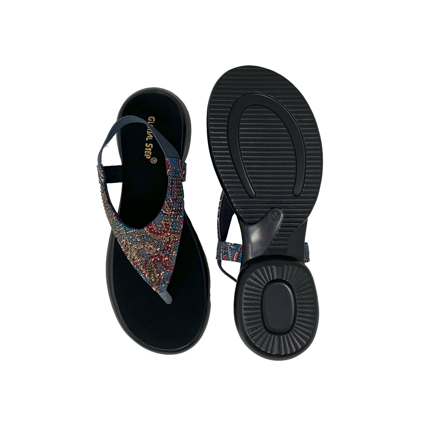 PaisleyFlex Ethnic Sandals - GlobalStep - shoes - 36