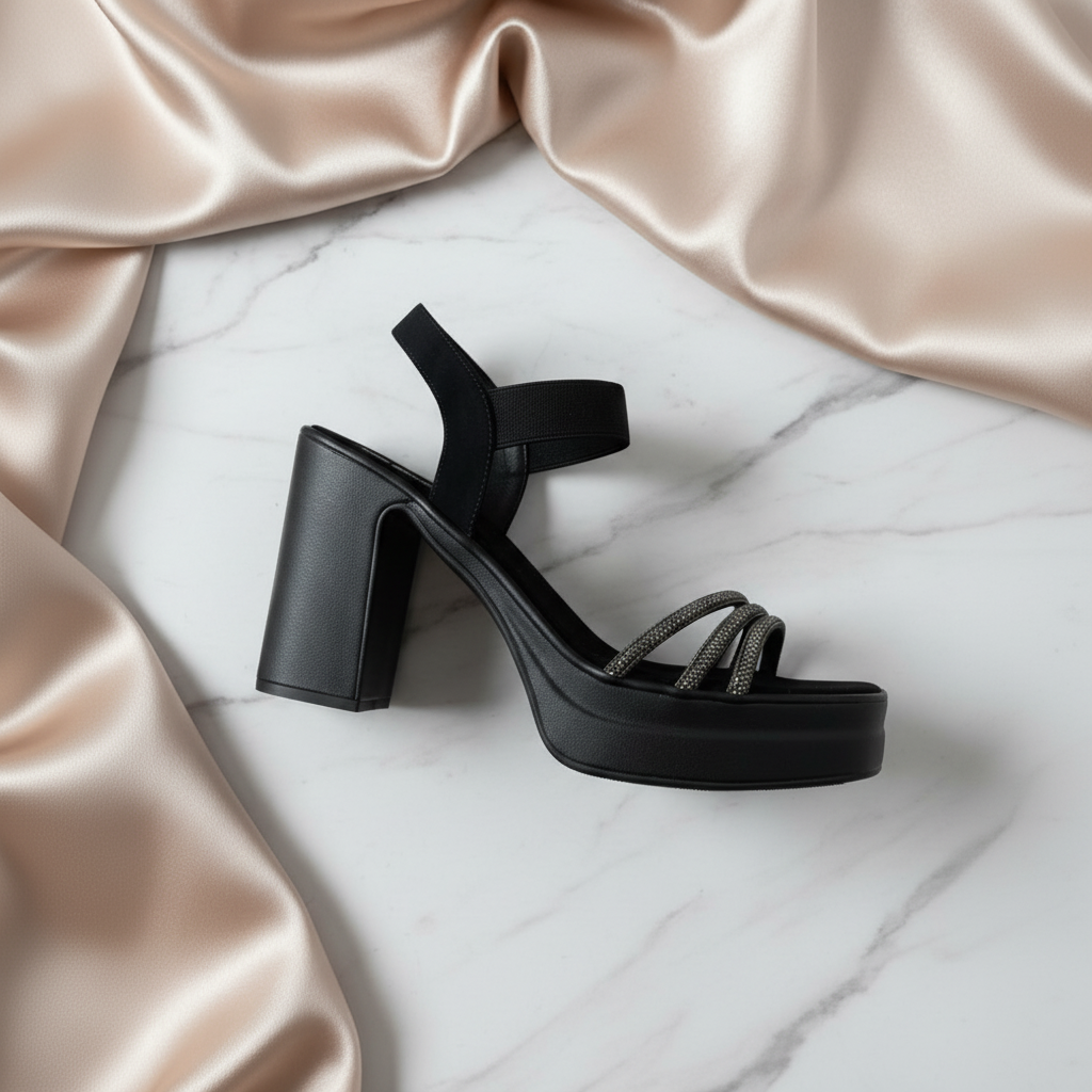 Elara Rhinestone Heels