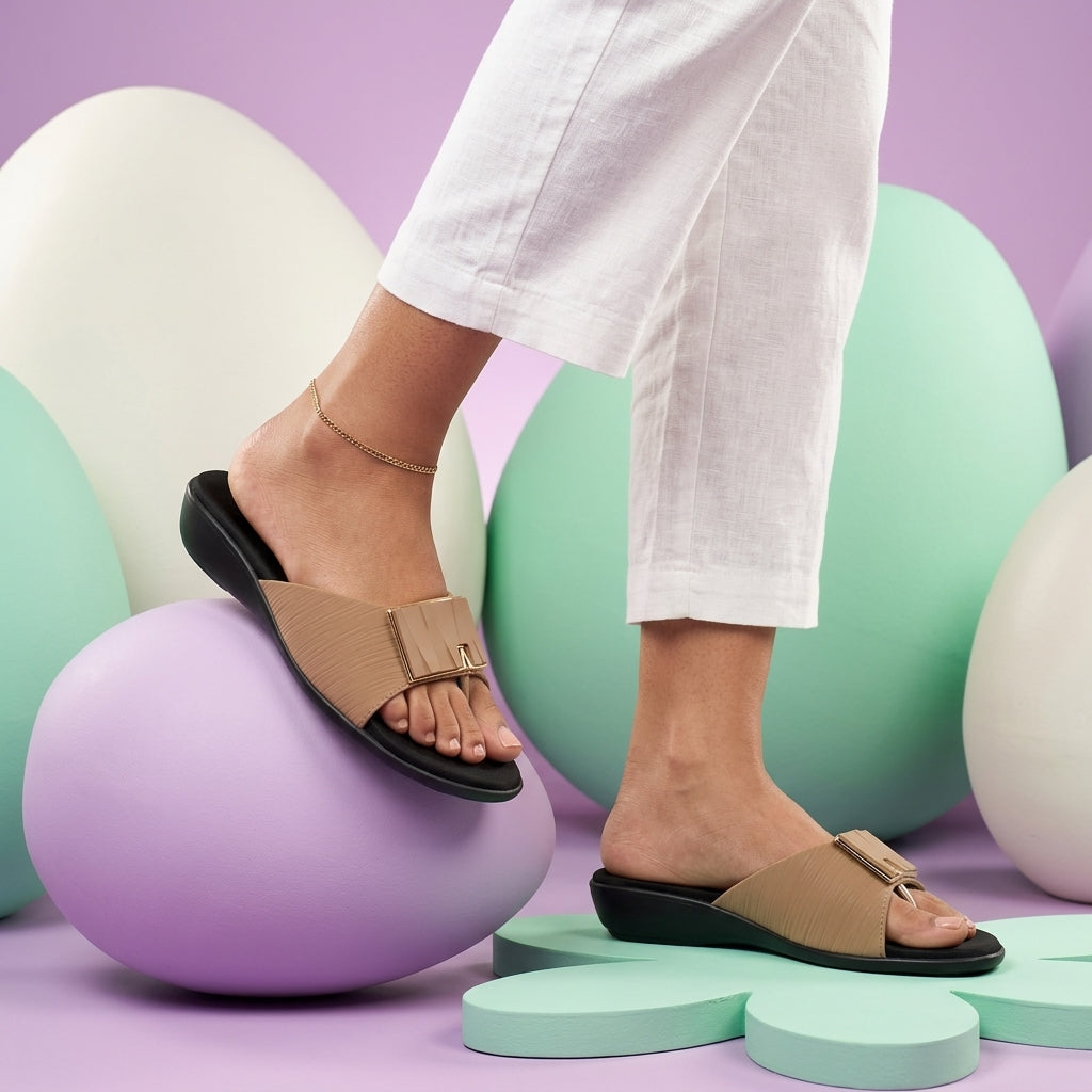 Urban Buckle Comfort Slides