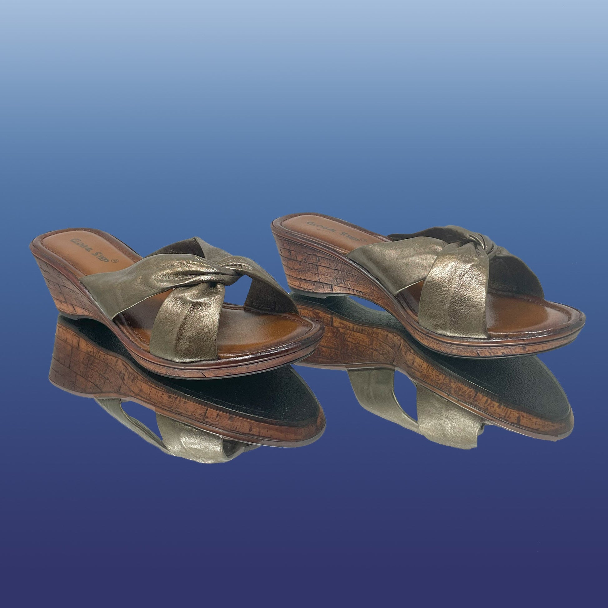 Posh Bronze Wedges - GlobalStep - Wedges - 36