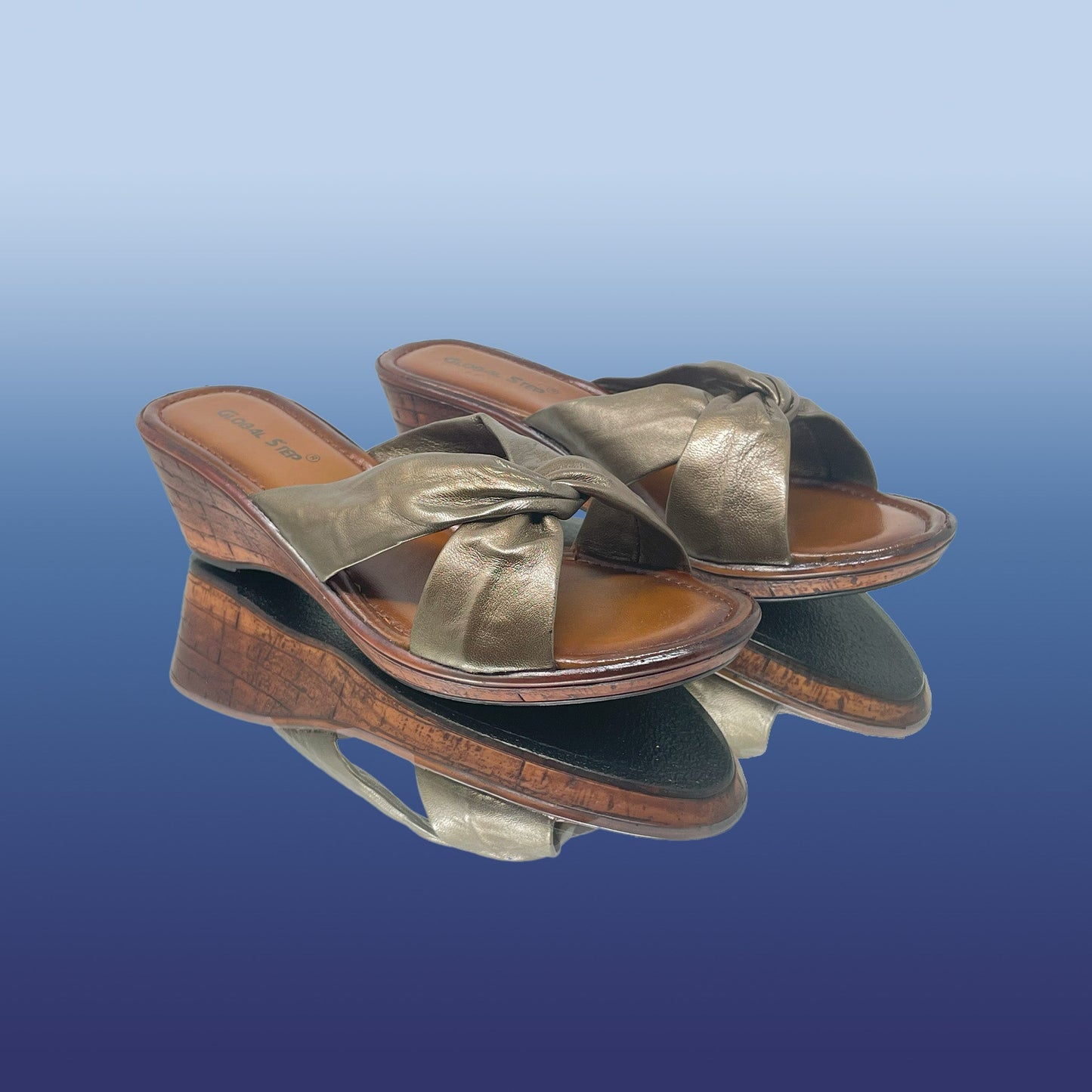 Posh Bronze Wedges - GlobalStep - Wedges - 36