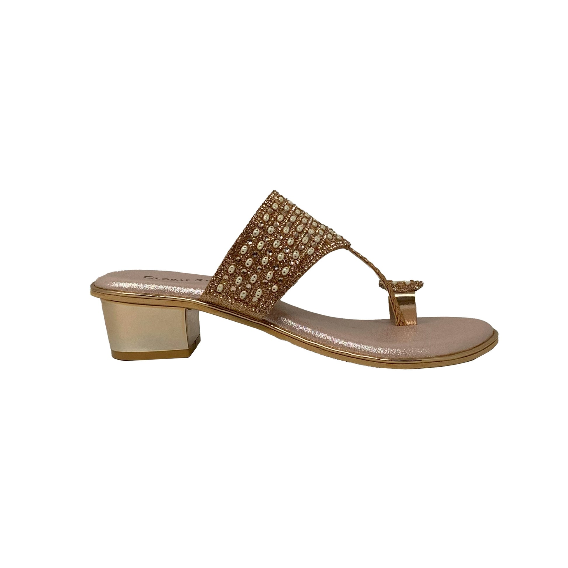 Radiant Sparkle Ethnic Heels - GlobalStep - shoes - 36