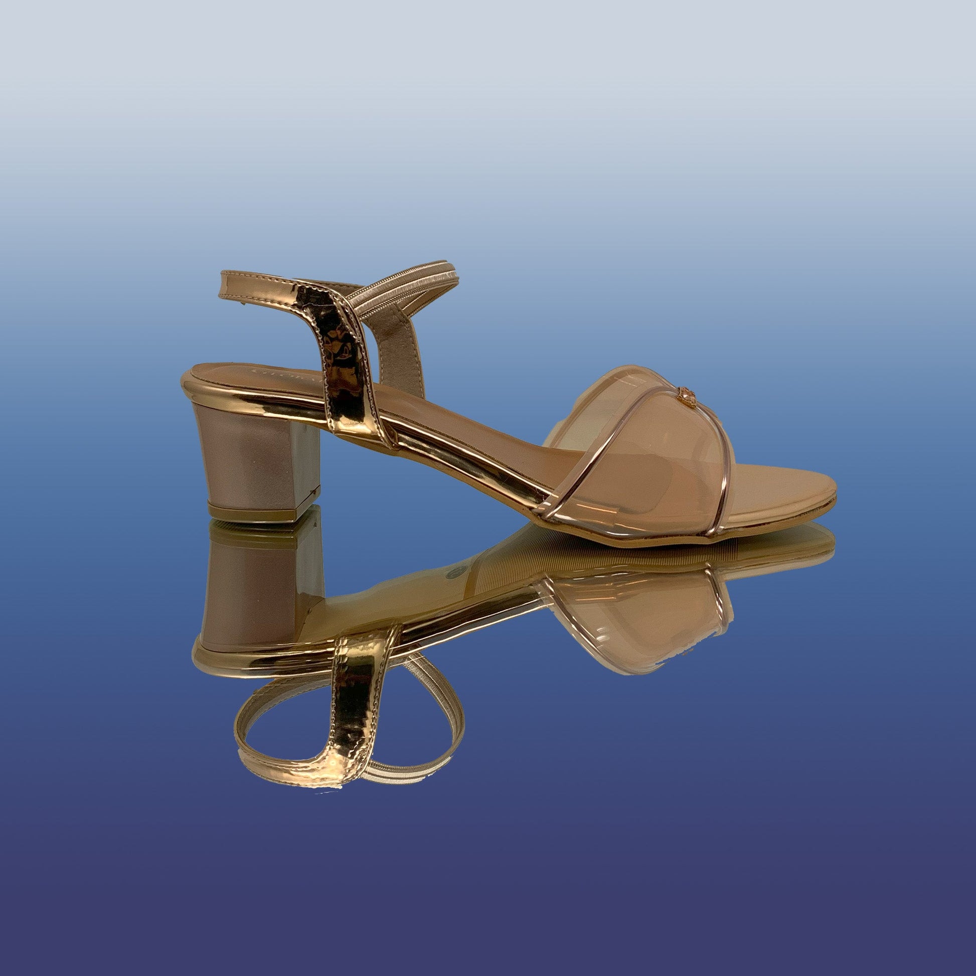 RoseGold Block Heel Sandals - GlobalStep - shoes - 36