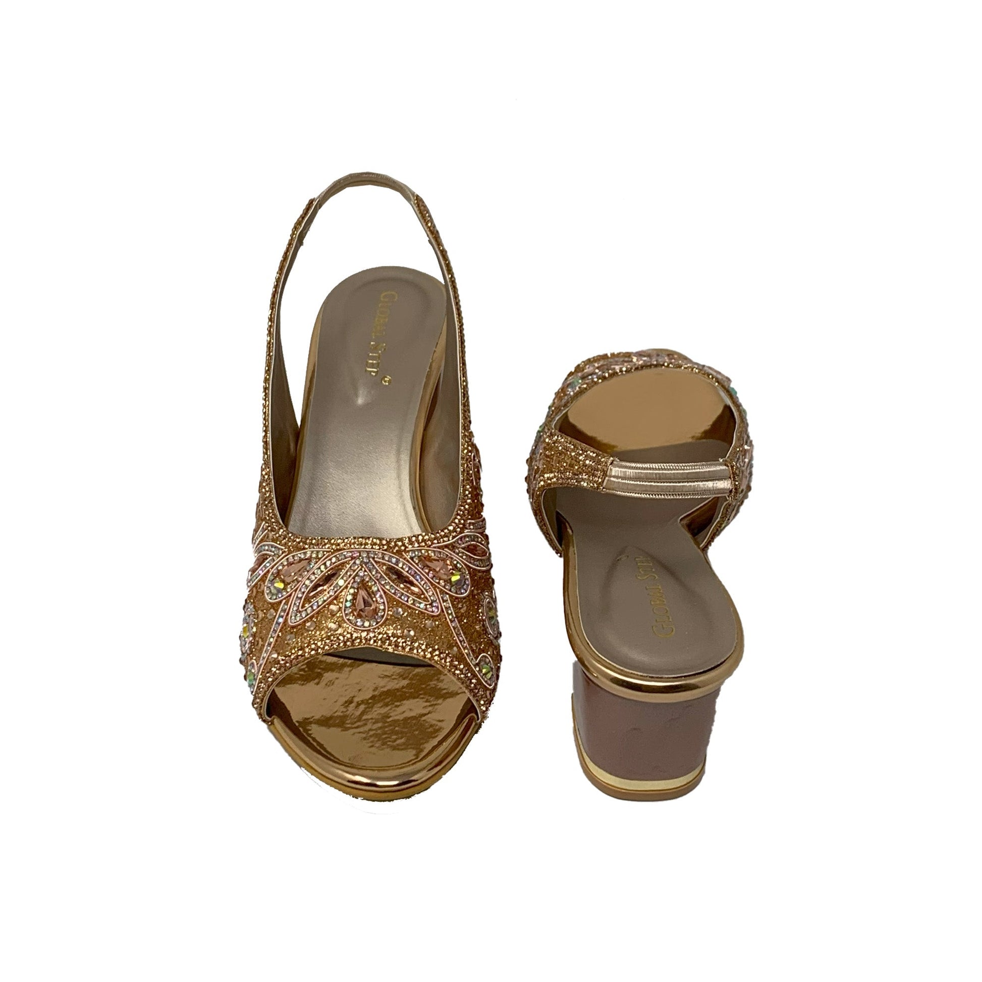 RoseGold Gleam Heels - GlobalStep - shoes - 36