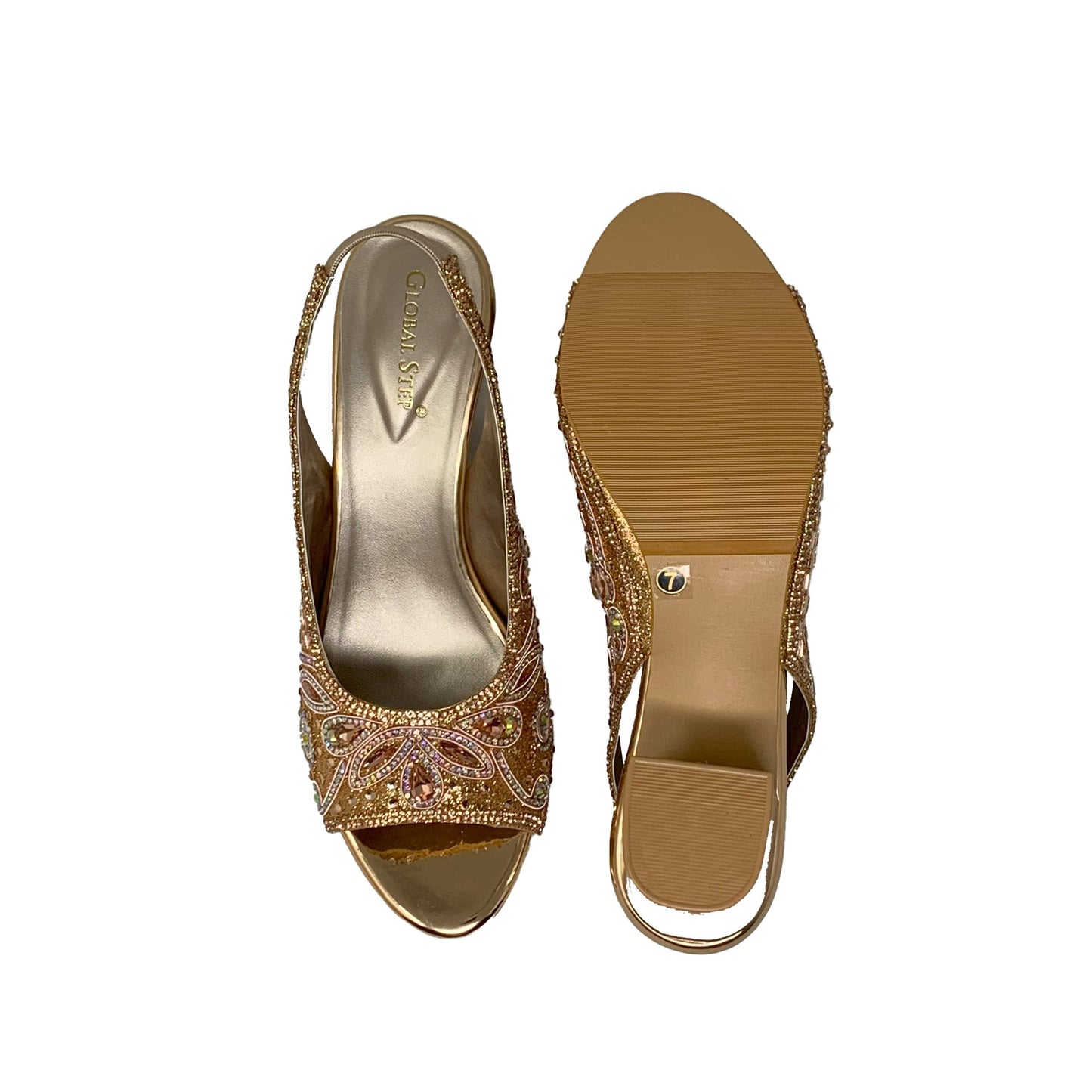 RoseGold Gleam Heels - GlobalStep - shoes - 36