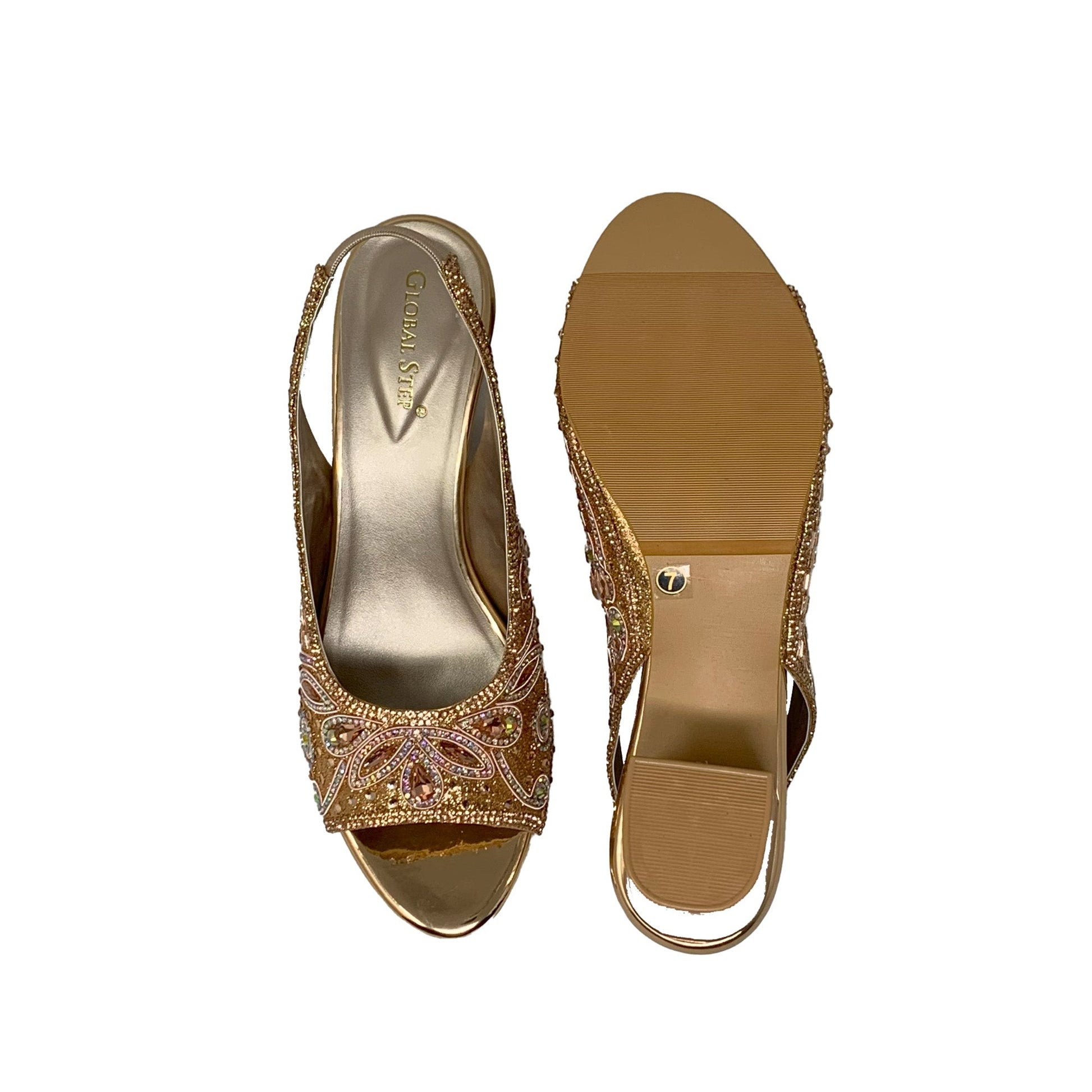 RoseGold Gleam Heels - GlobalStep - shoes - 36