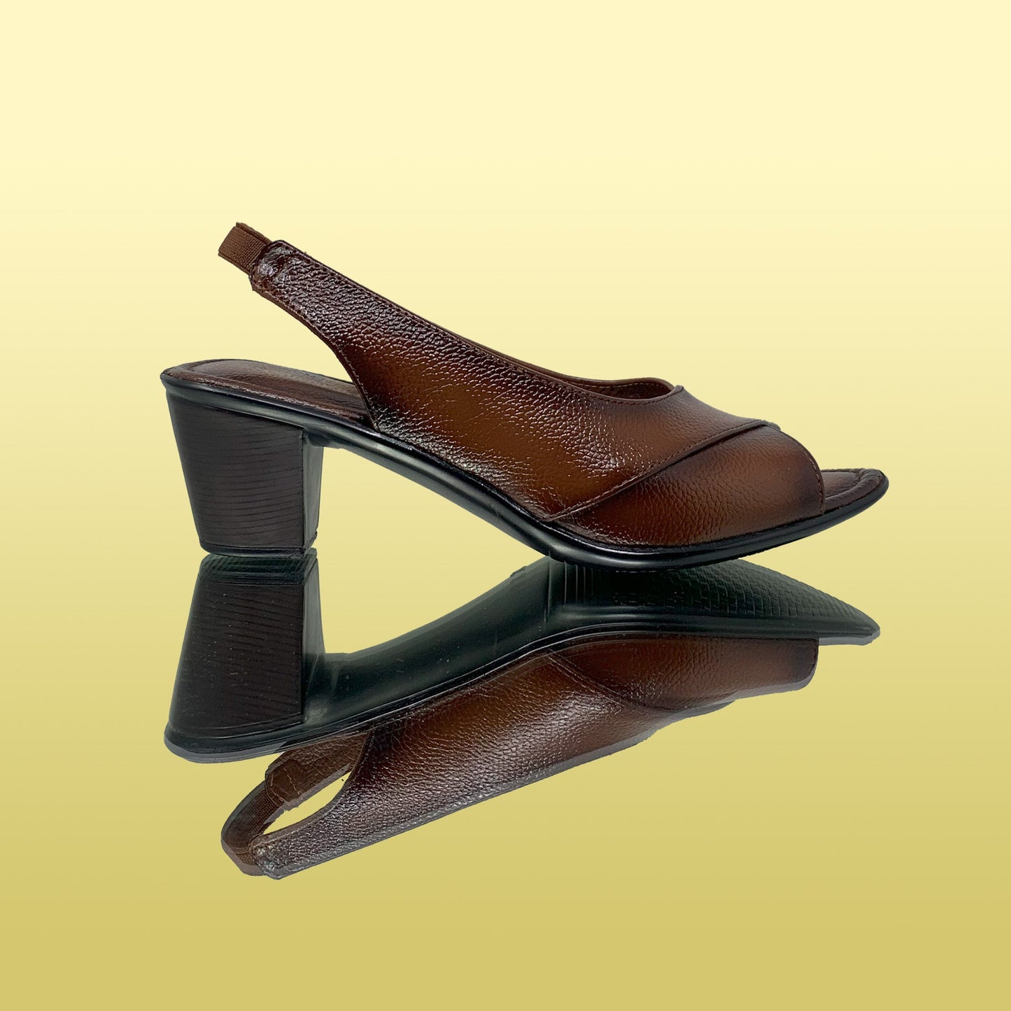 Rust Slingback Heels - GlobalStep - shoes - 36