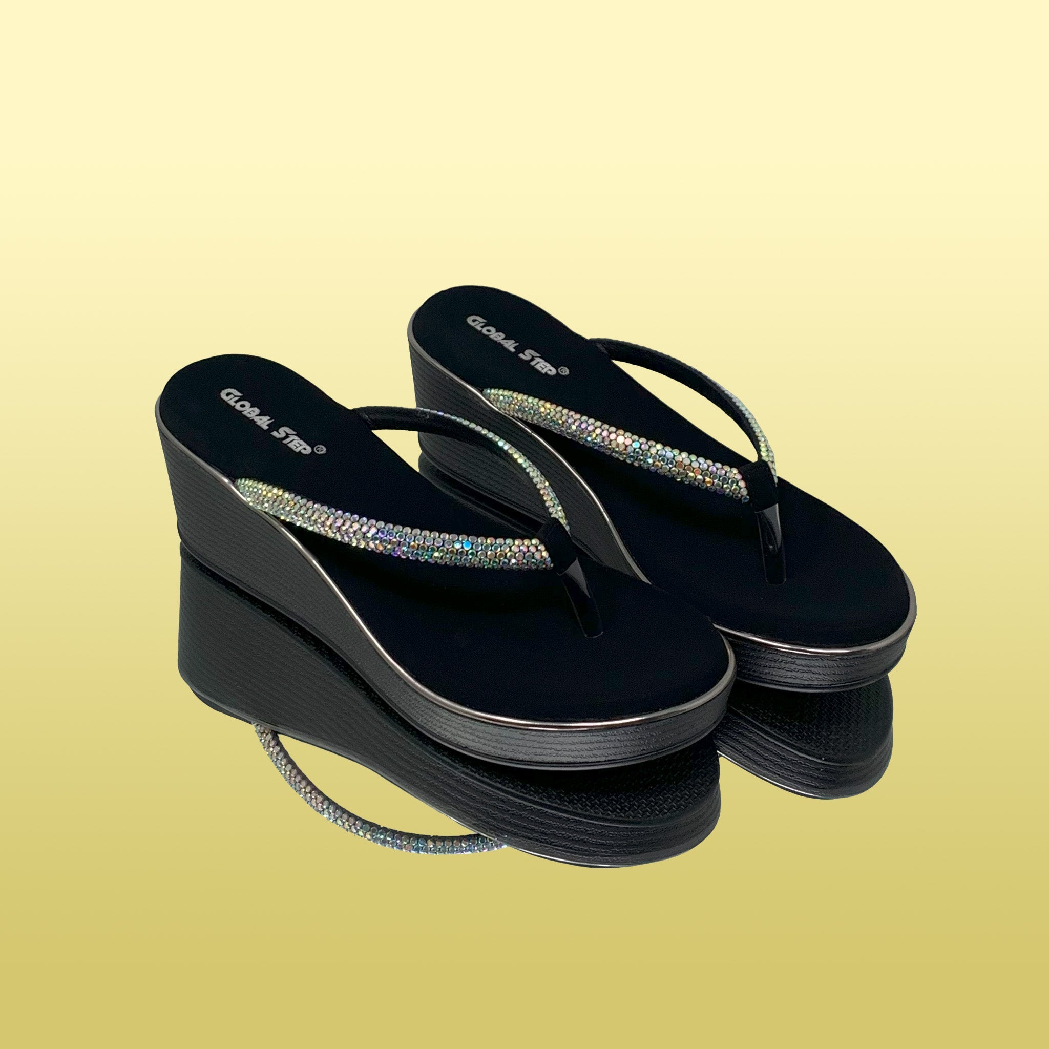 Sparkling Wedge Sandals GlobalStep GlobalStep