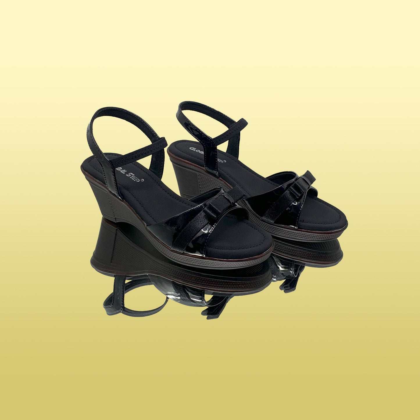 Strappy Slingback Chunky - Heeled Sandals - Global Step - Sandals - 36