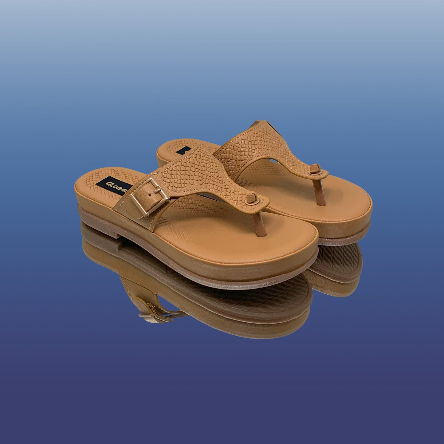 Stylish Tan Casual Sandals - GlobalStep - shoes - 36