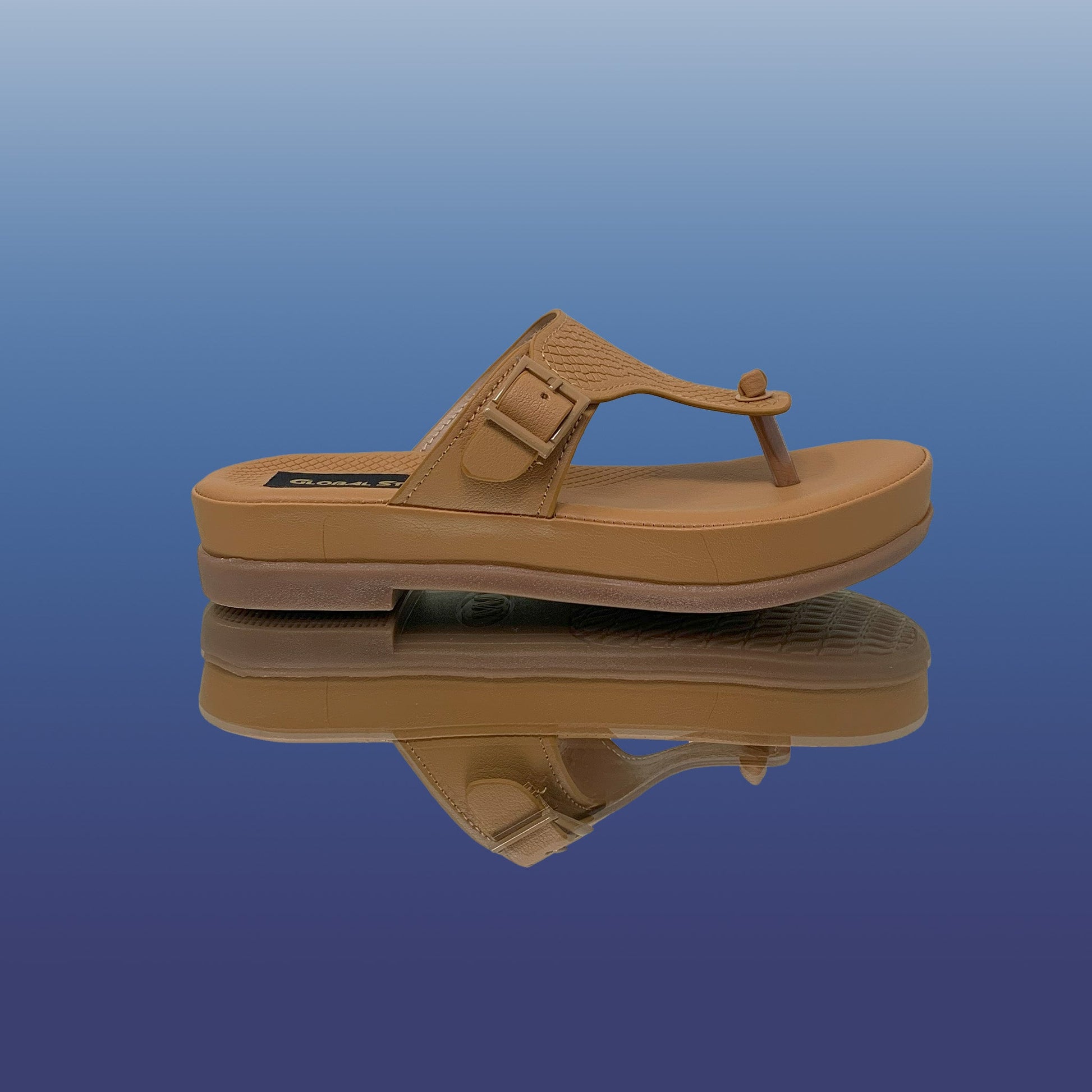 Stylish Tan Casual Sandals - GlobalStep - shoes - 36