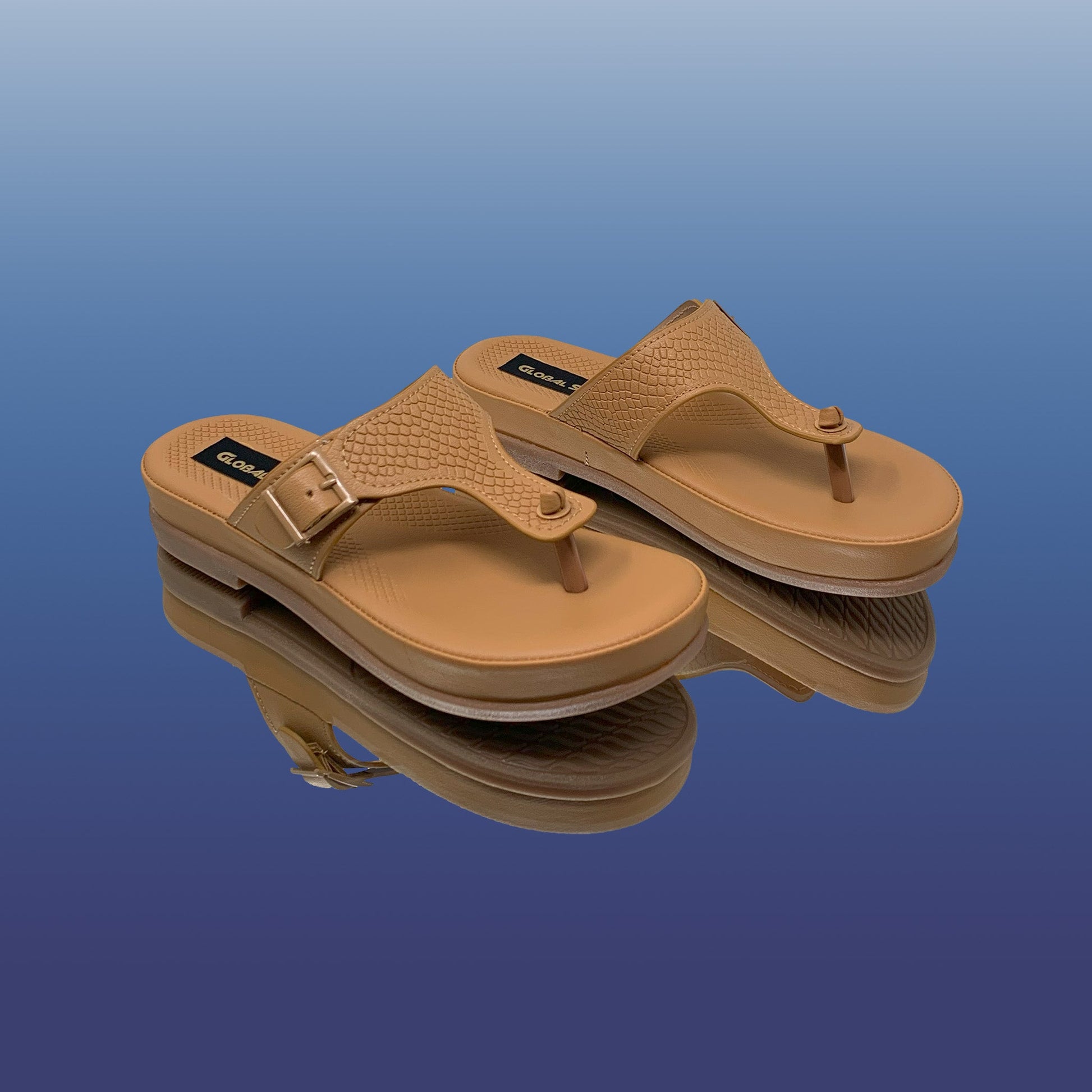 Stylish Tan Casual Sandals - GlobalStep - shoes - 36