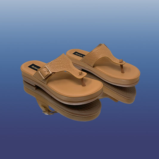 Stylish Tan Casual Sandals - GlobalStep - shoes - 36