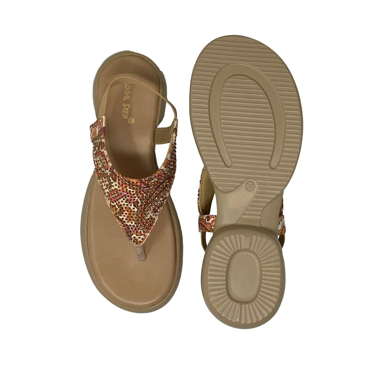 Sunkissed Paisley Sandals - GlobalStep - shoes - 36