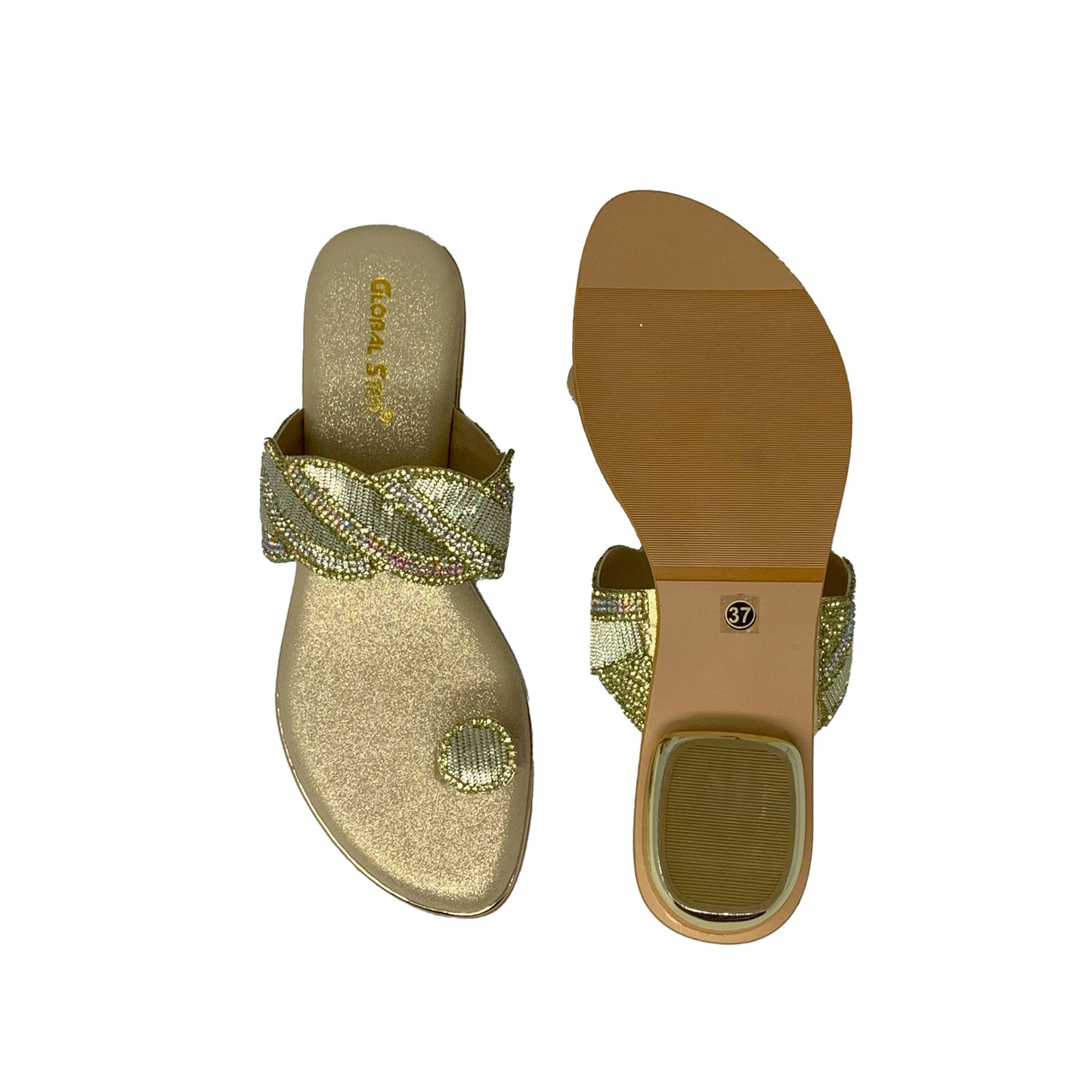 Twilight Gleam Toe - Loop Sandals - GlobalStep - shoes - 36