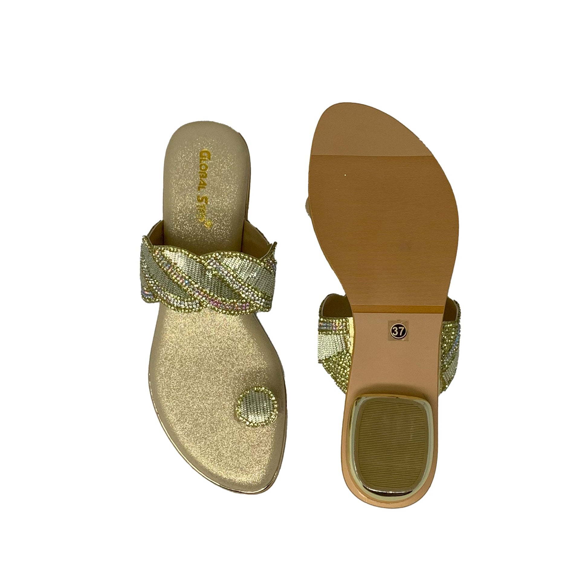 Twilight Gleam Toe - Loop Sandals - GlobalStep - shoes - 36